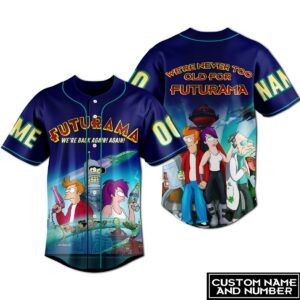 Futurama Baseball Jersey For Men Women And Kids Gift