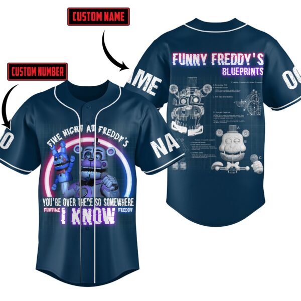 Five Night At Freddy Baseball Jersey For Men Women And Kids Gift