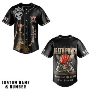 Five Finger Death Punch Baseball Jersey For Men Women And Kids Gift