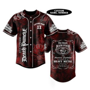 Five Finger Death Punch Baseball Jersey For Men Women And Kids Gift