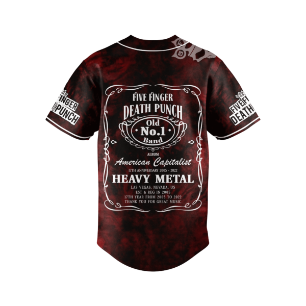 Five Finger Death Punch Baseball Jersey For Men Women And Kids Gift