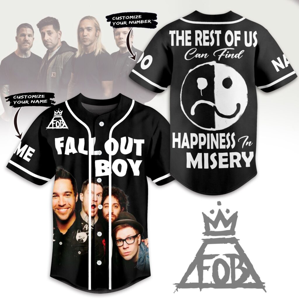 Fall Out Boy Baseball Jersey For Men Women And Kids Gift Fall Out Boy Baseball Jersey For Men Women And Kids Gift
