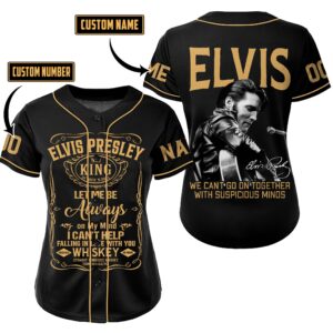 Elvis Presley Baseball Jersey For Men Women And Kids Gift