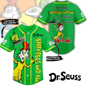 Dr. Seuss Baseball Jersey For Men Women And Kids Gift
