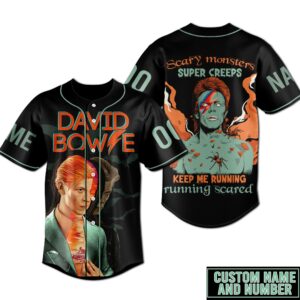 David Bowie Baseball Jersey For Men Women And Kids Gift