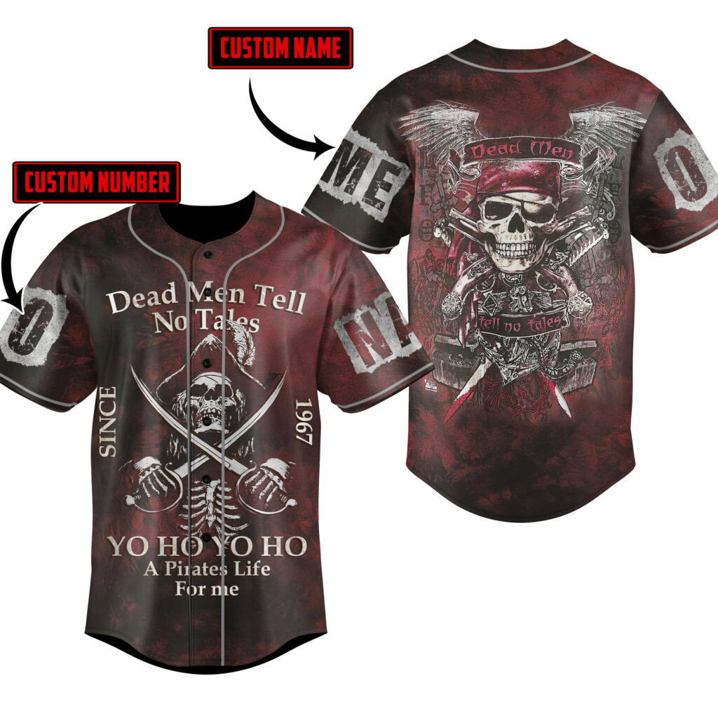 Dead Men Tell Baseball Jersey For Men Women And Kids Gift Dead Men Tell Baseball Jersey For Men Women And Kids Gift