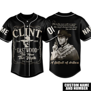 Clint Eastwood Baseball Jersey For Men Women And Kids Gift