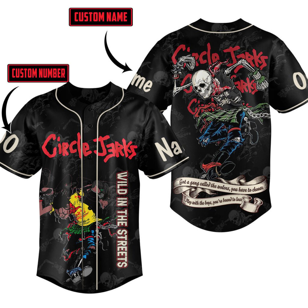 Circle Jerks Baseball Jersey For Men Women And Kids Gift Circle Jerks Baseball Jersey For Men Women And Kids Gift