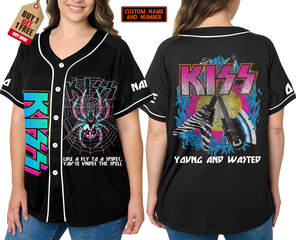 Kiss Baseball Jersey For Men Women And Kids Gift Kiss Baseball Jersey For Men Women And Kids Gift