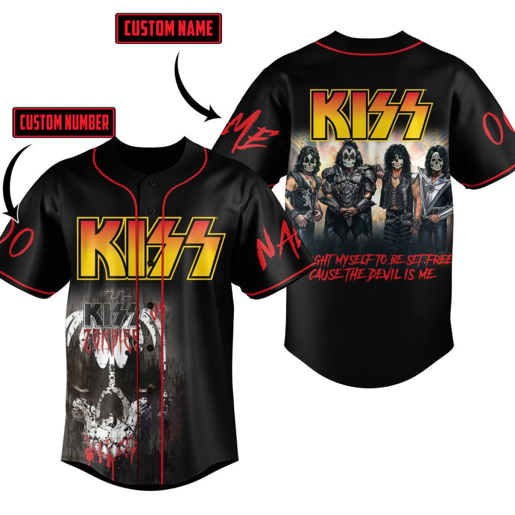 Kiss Baseball Jersey For Men Women And Kids Gift Kiss Baseball Jersey For Men Women And Kids Gift