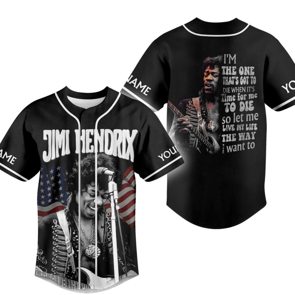 Jimi Hendrix Baseball Jersey For Men Women And Kids Gift Jimi Hendrix Baseball Jersey For Men Women And Kids Gift