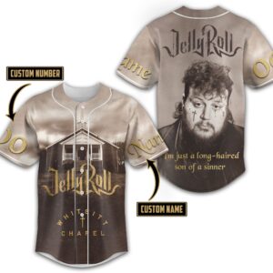 Jelly Roll Baseball Jersey For Men Women And Kids Gift