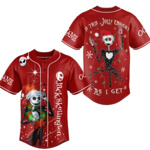 Jack Skellington Baseball Jersey For Men Women And Kids Gift