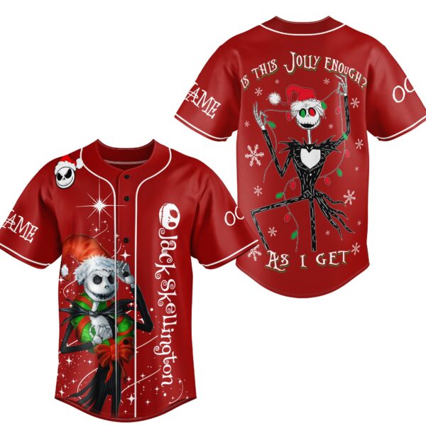 Jack Skellington Baseball Jersey For Men Women And Kids Gift