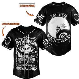 Jack Skellington Baseball Jersey For Men Women And Kids Gift