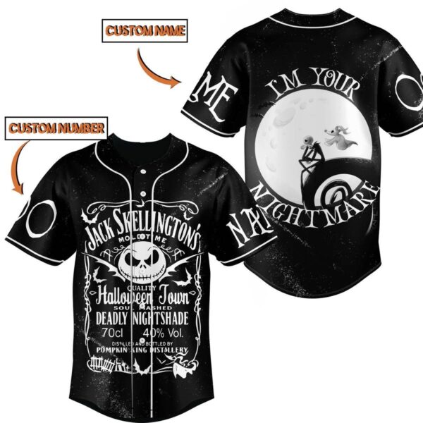 Jack Skellington Baseball Jersey For Men Women And Kids Gift