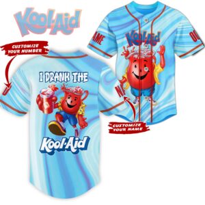 I Drank The Kool Aid Baseball Jersey For Men Women And Kids Gift