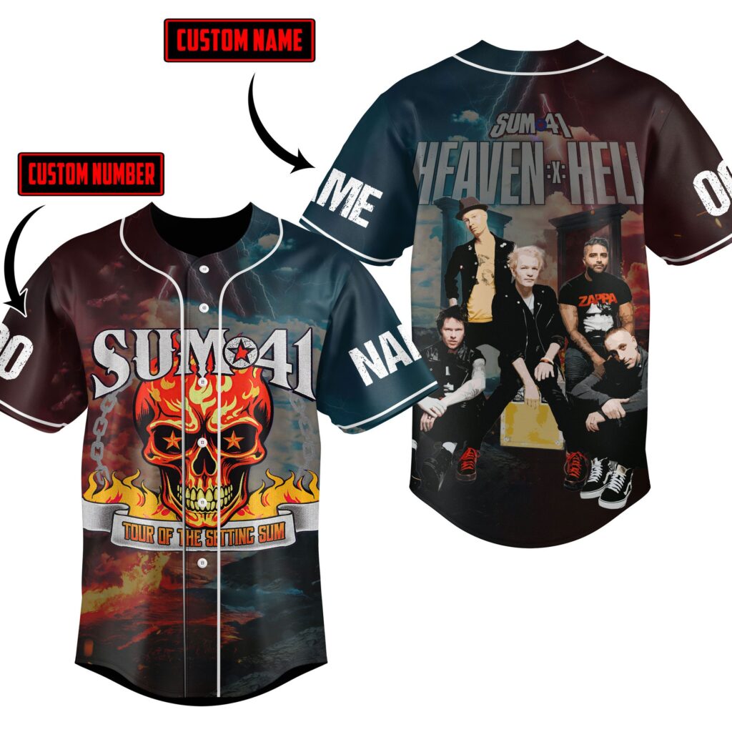 Heaven x Hell Baseball Jersey For Men Women And Kids Gift Heaven x Hell Baseball Jersey For Men Women And Kids Gift