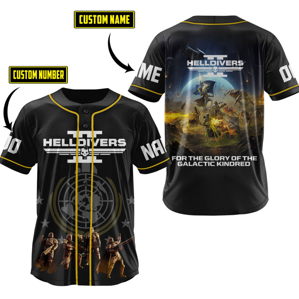 Helldivers Baseball Jersey For Men Women And Kids Gift Helldivers Baseball Jersey For Men Women And Kids Gift