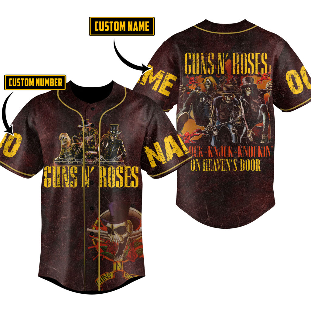 Guns N Roses Baseball Jersey For Men Women And Kids Gift Guns N Roses Baseball Jersey For Men Women And Kids Gift