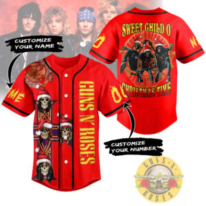 Guns N Roses Baseball Jersey For Men Women And Kids Gift