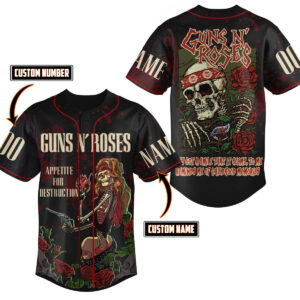 Guns N Roses Baseball Jersey For Men Women And Kids Gift