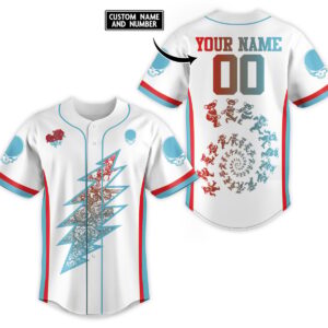 Grateful Dead Baseball Jersey For Men Women And Kids Gift