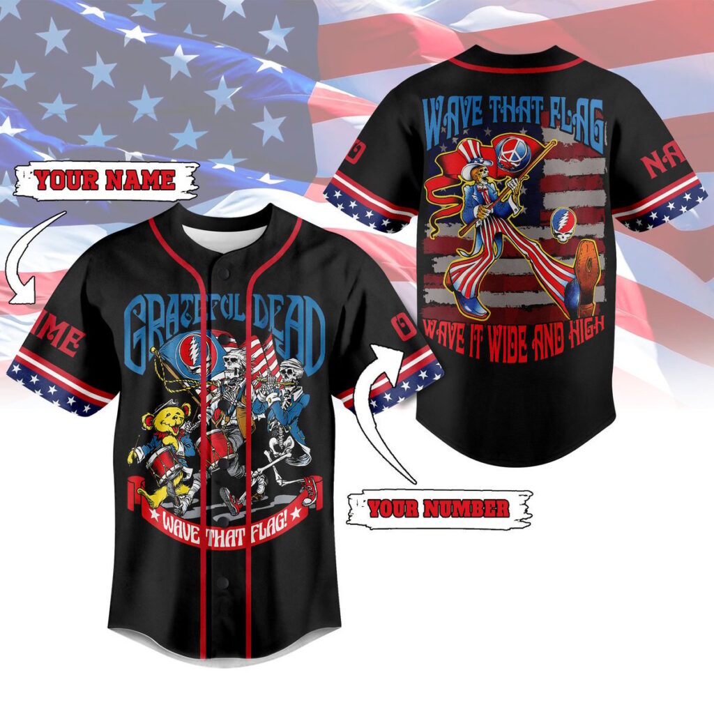 Grateful Dead Baseball Jersey For Men Women And Kids Gift Grateful Dead Baseball Jersey For Men Women And Kids Gift