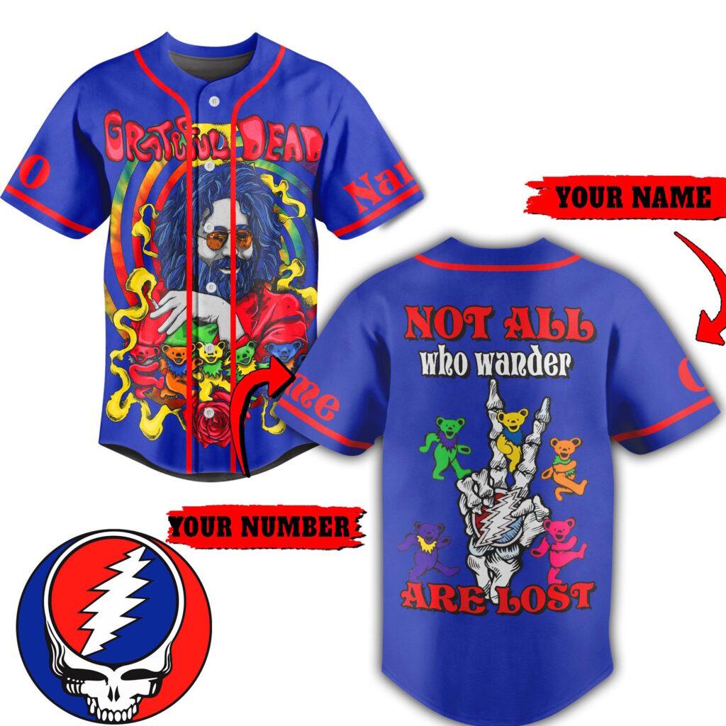 Grateful Dead Baseball Jersey For Men Women And Kids Gift Grateful Dead Baseball Jersey For Men Women And Kids Gift