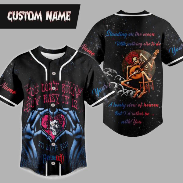 Grateful Dead Baseball Jersey For Men Women And Kids Gift
