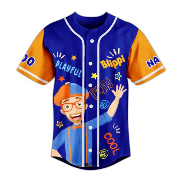 Blippi Ready To Learn Fun Cool Baseball Jersey For Men Women And Kids Gift
