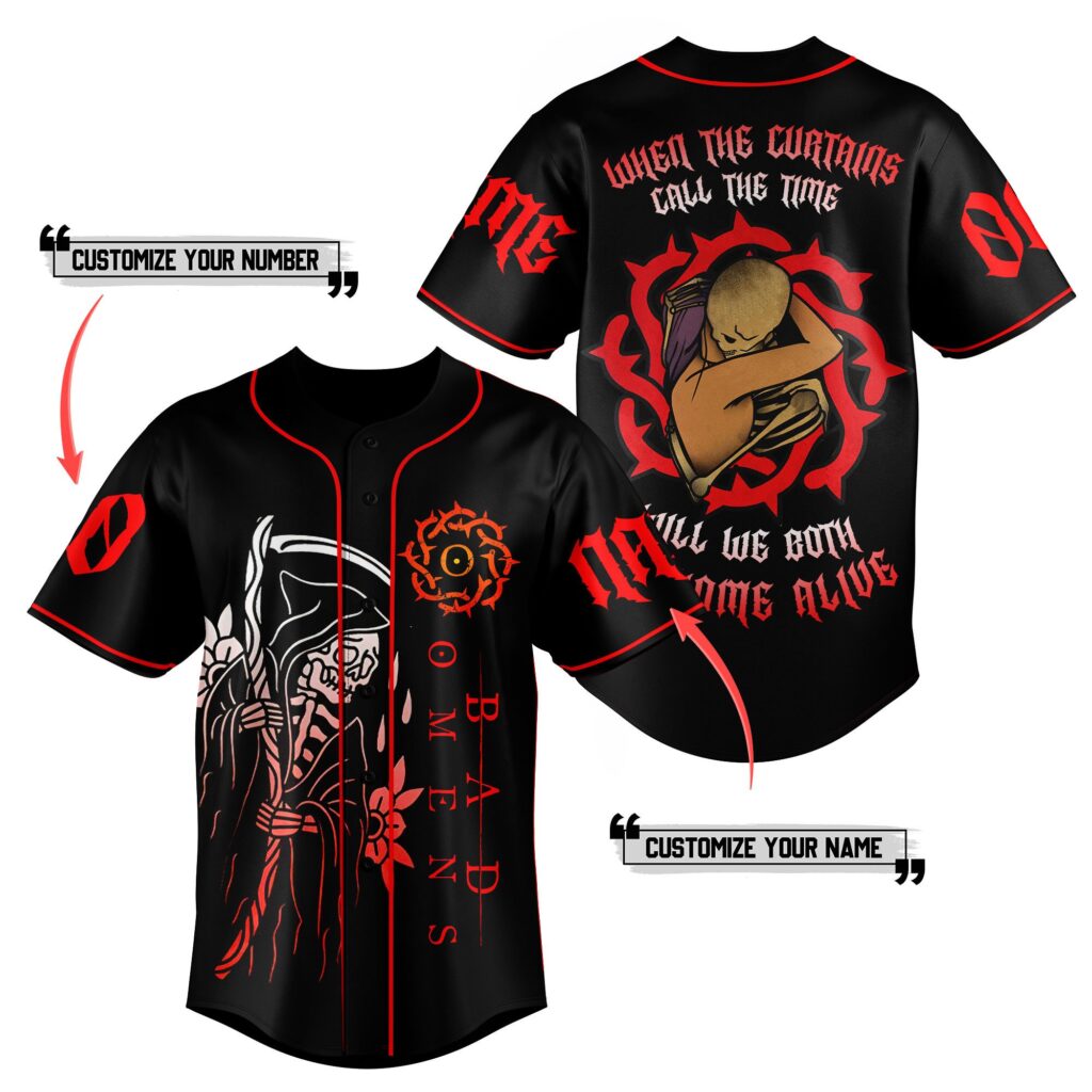 Bad Omens Baseball Jersey For Men Women And Kids Gift Bad Omens Baseball Jersey For Men Women And Kids Gift