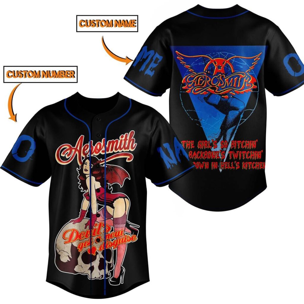 Aerosmith Baseball Jersey For Men Women And Kids Gift Aerosmith Baseball Jersey For Men Women And Kids Gift