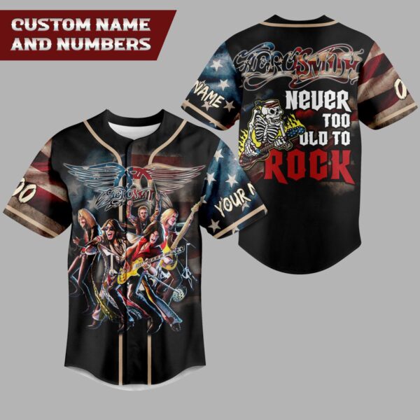 Aerosmith Baseball Jersey For Men Women And Kids Gift