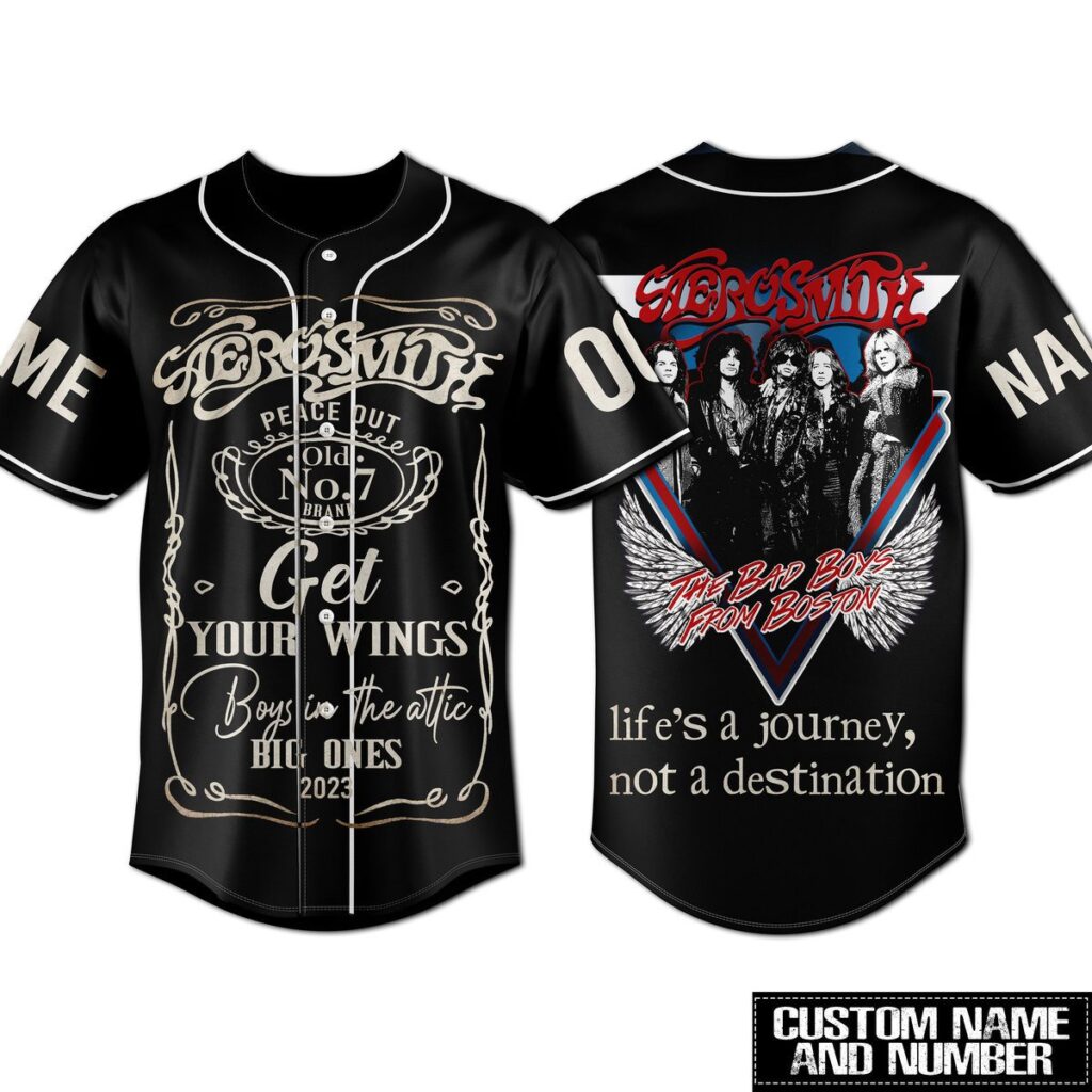 Aerosmith Baseball Jersey For Men Women And Kids Gift Aerosmith Baseball Jersey For Men Women And Kids Gift