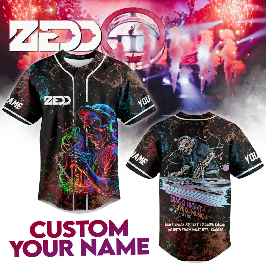 Zedd Baseball Jersey For Men Women And Kids Gift Zedd Baseball Jersey For Men Women And Kids Gift