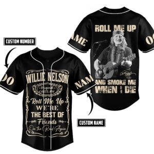 Willie Nelson Baseball Jersey For Men Women And Kids Gift