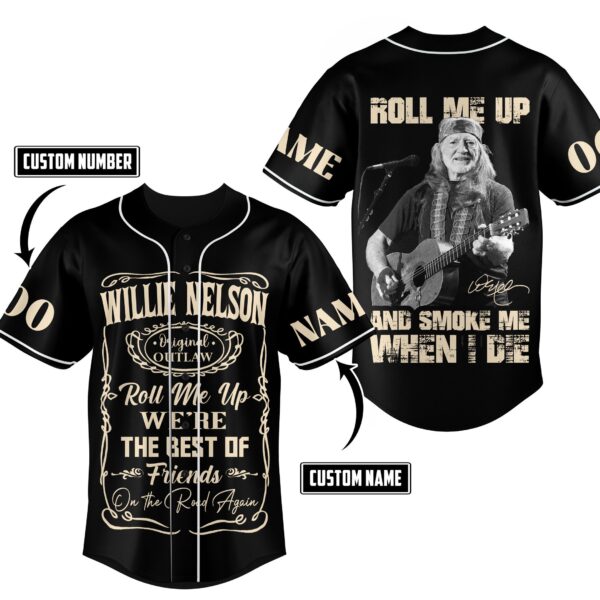 Willie Nelson Baseball Jersey For Men Women And Kids Gift
