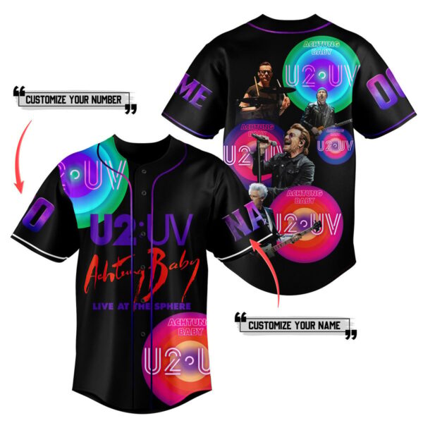 U Gift UV Achtung Baby Live at Sphere Baseball Jersey For Men Women And Kids Gift