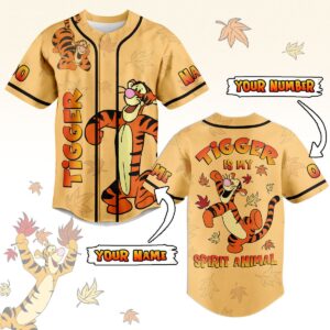 Tigger Is My Spirit Animal Baseball Jersey For Men Women And Kids Gift