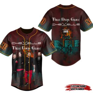 Three Days Grace Chevelle Baseball Jersey For Men Women And Kids Gift
