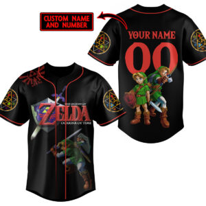 The Legend Of Zelda Baseball Jersey For Men Women And Kids Gift