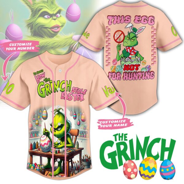 The Grinch Baseball Jersey For Men Women And Kids Gift