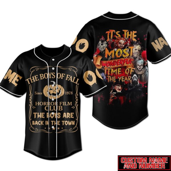 The Boys Of Fall Horror Film Club Baseball Jersey For Men Women And Kids Gift