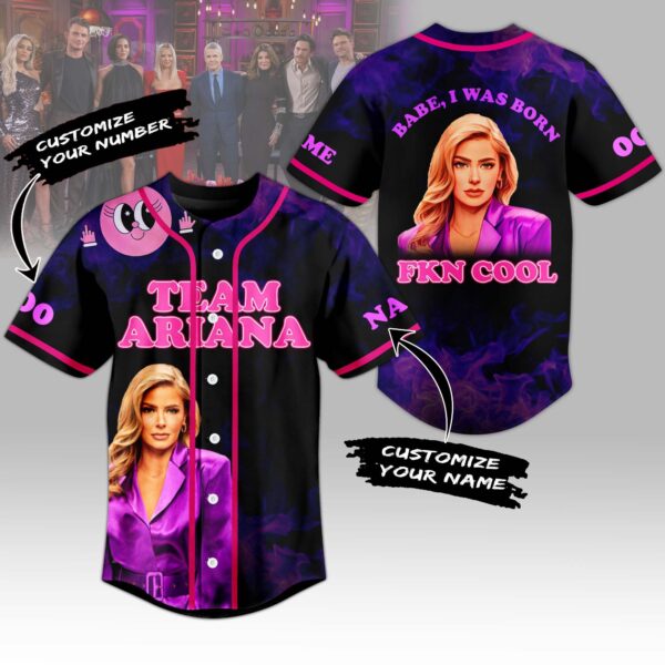 Team Ariana Baseball Jersey For Men Women And Kids Gift