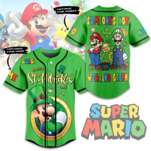 Super Mario Baseball Jersey For Men Women And Kids Gift