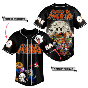 Super Mario Baseball Jersey For Men Women And Kids Gift 1