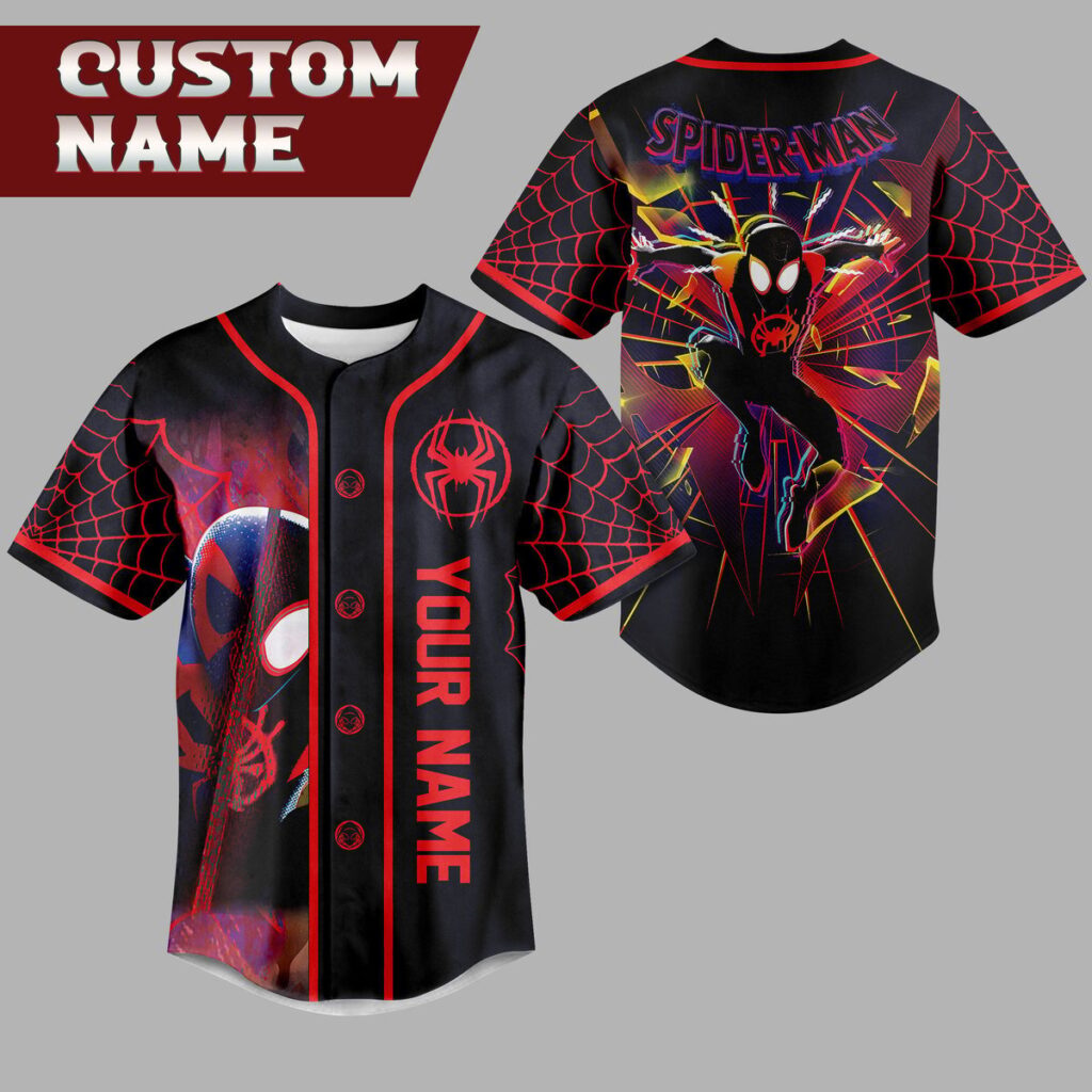 Spider Man Baseball Jersey For Men Women And Kids Gift Spider Man Baseball Jersey For Men Women And Kids Gift