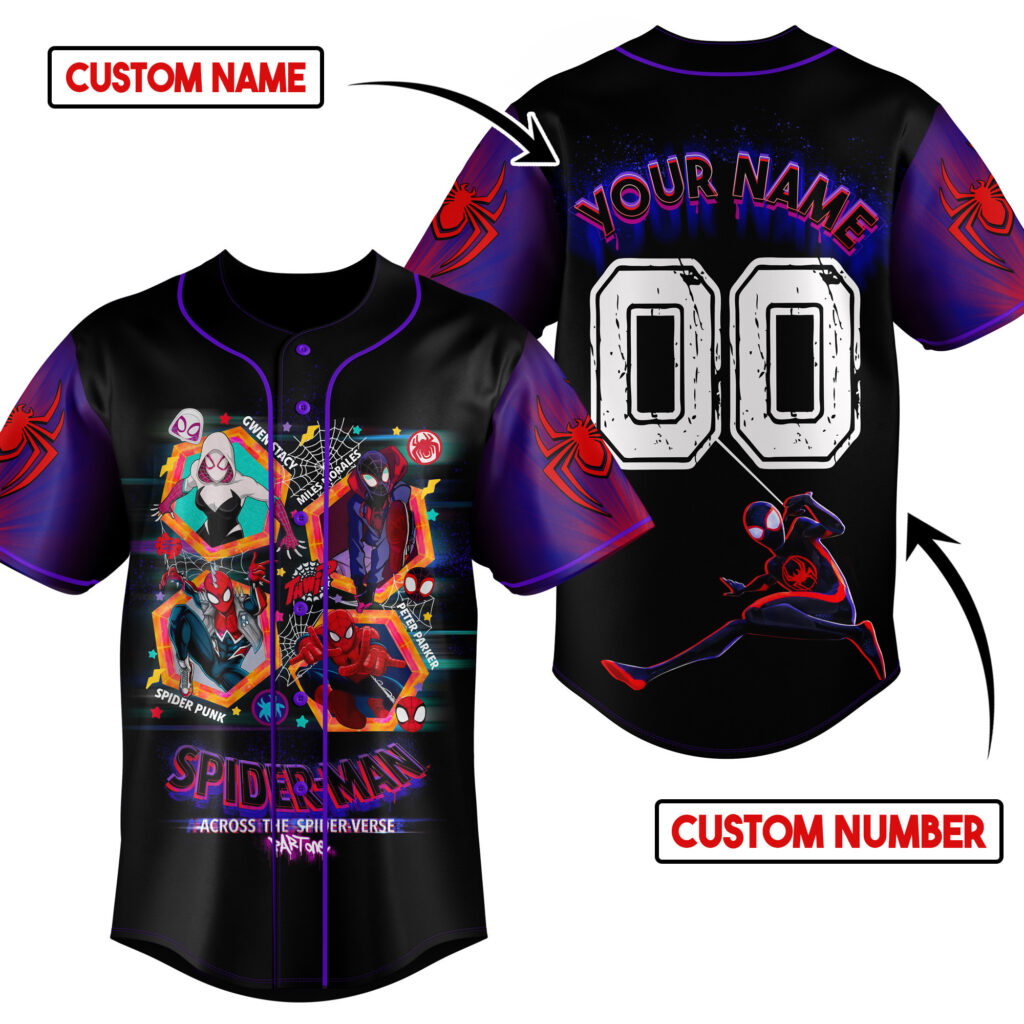 Spider Man Baseball Jersey For Men Women And Kids Gift Spider Man Baseball Jersey For Men Women And Kids Gift