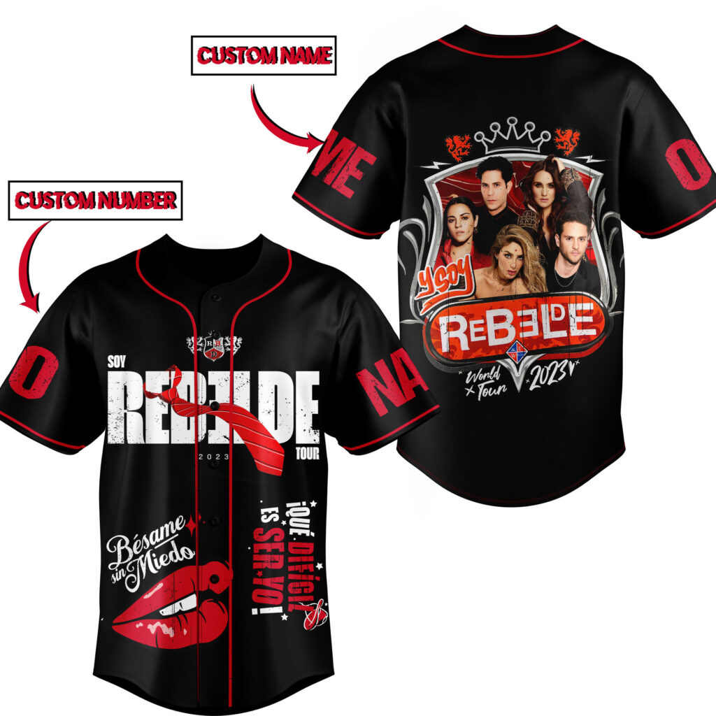Rebelde Gift World Tour Baseball Jersey For Men Women And Kids Gift Rebelde Gift World Tour Baseball Jersey For Men Women And Kids Gift